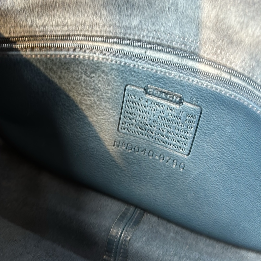 Vintage Coach City Bag - Rare Blue - Picture 4 of 8